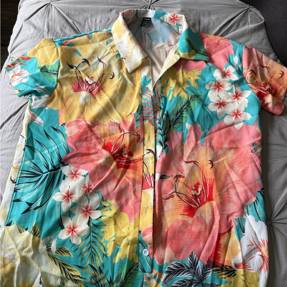 SHEIN Multicolor Floral Jumpsuit